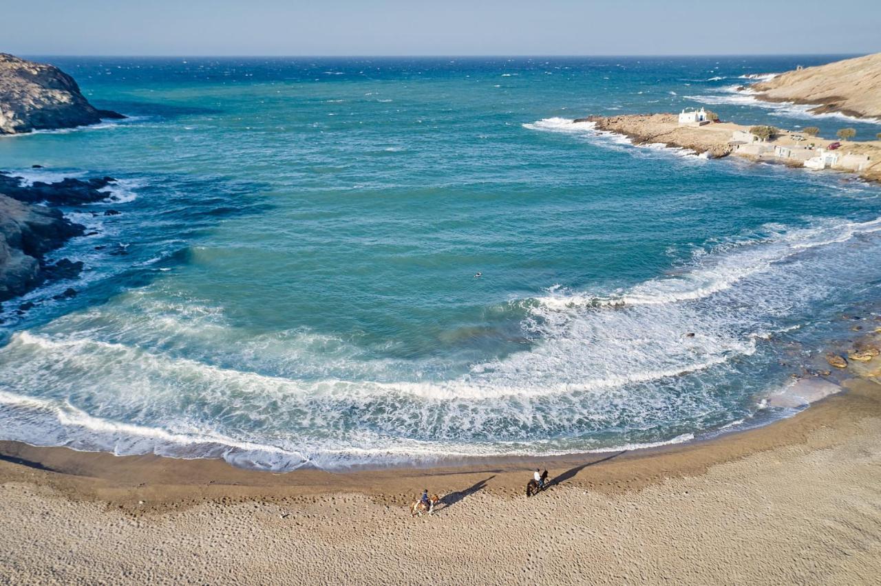 פנורמוס מיקונוס Superior Beachfront Apartment 1 With View To The Aegean Sea מראה חיצוני תמונה