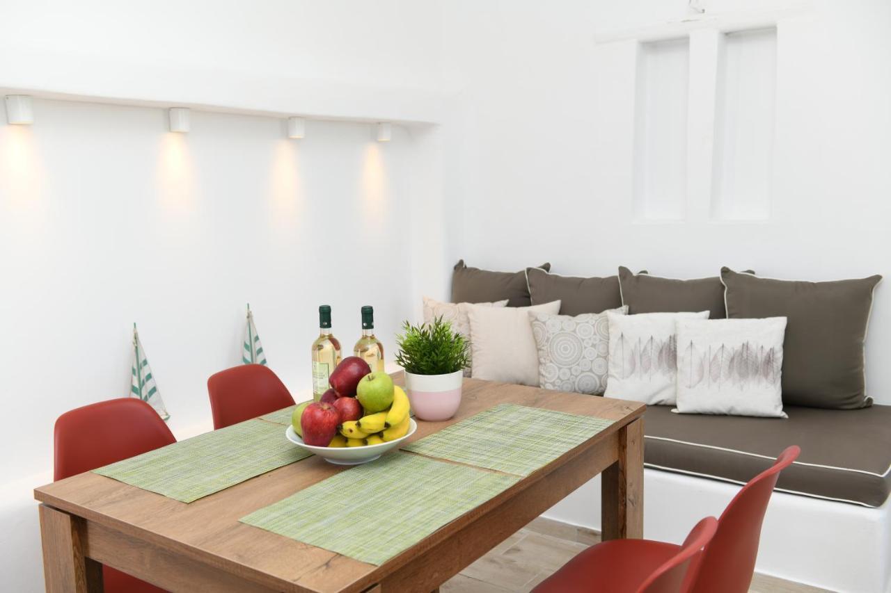 פנורמוס מיקונוס Superior Beachfront Apartment 1 With View To The Aegean Sea מראה חיצוני תמונה