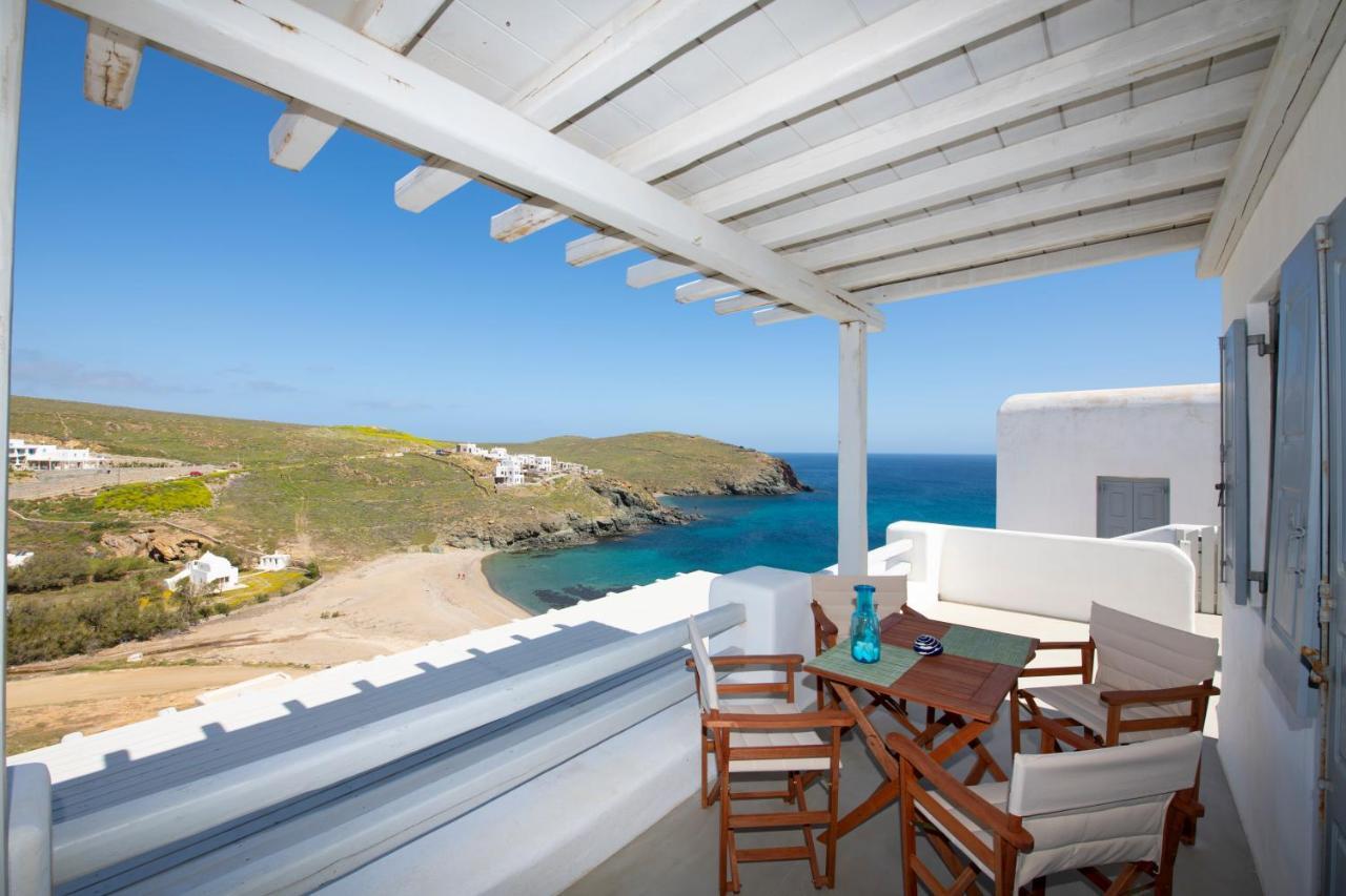 פנורמוס מיקונוס Superior Beachfront Apartment 1 With View To The Aegean Sea מראה חיצוני תמונה