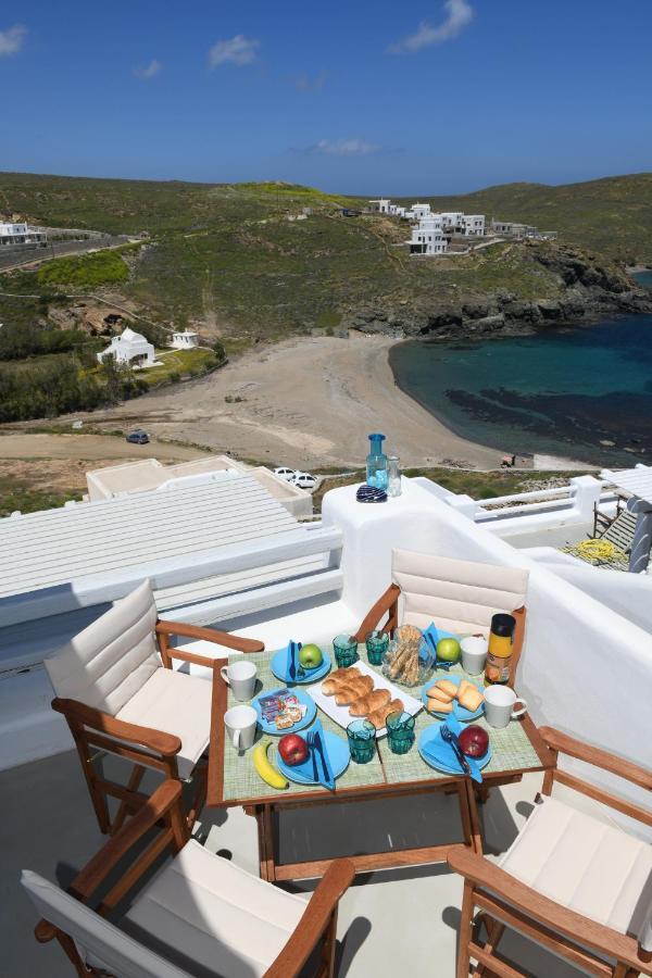 פנורמוס מיקונוס Superior Beachfront Apartment 1 With View To The Aegean Sea מראה חיצוני תמונה