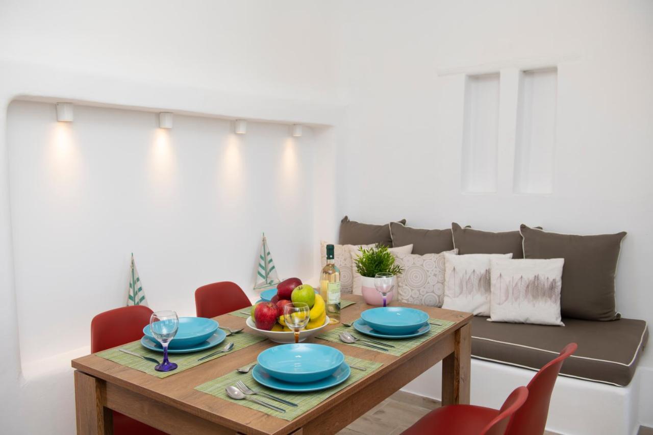 פנורמוס מיקונוס Superior Beachfront Apartment 1 With View To The Aegean Sea מראה חיצוני תמונה